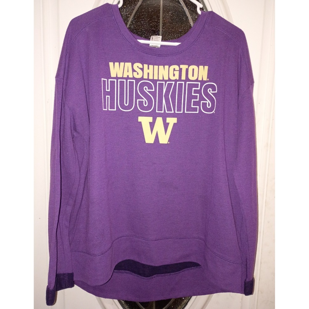 Sideline Apparel Washington Huskies Women's Sweatshirt Purple XL